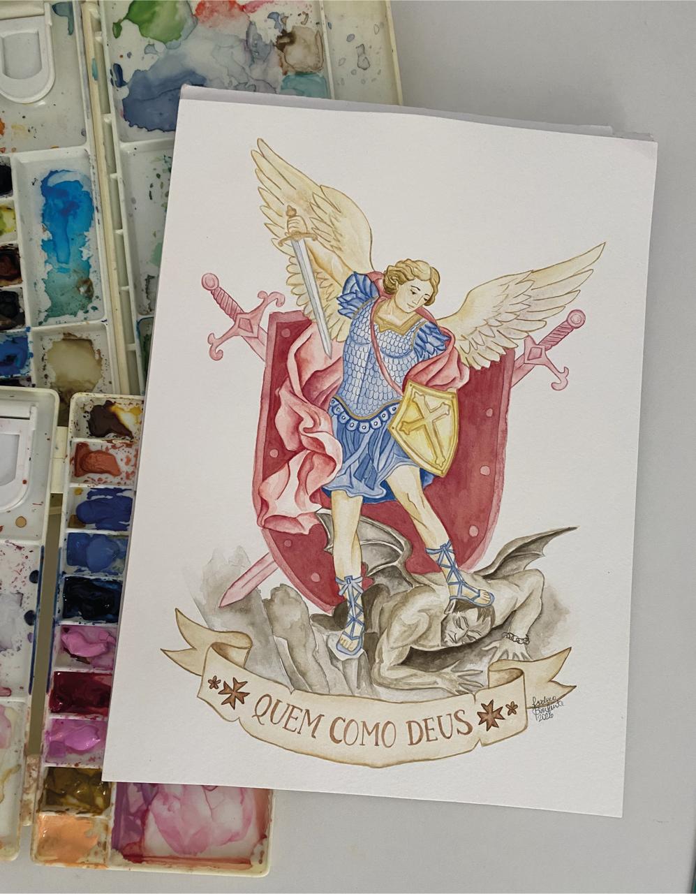 Ilustração em aquarela de São Miguel
